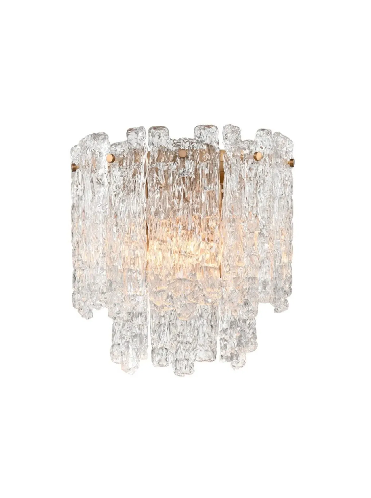 Nova Ice Wall Light - Aged Brass image