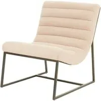 Occasional Chair - Ivory, Velvet