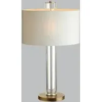 Opal Crystal Table Lamp - Brass