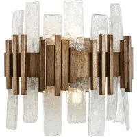 Textured Glass Wall Lamp - Gold, Metal alternate view