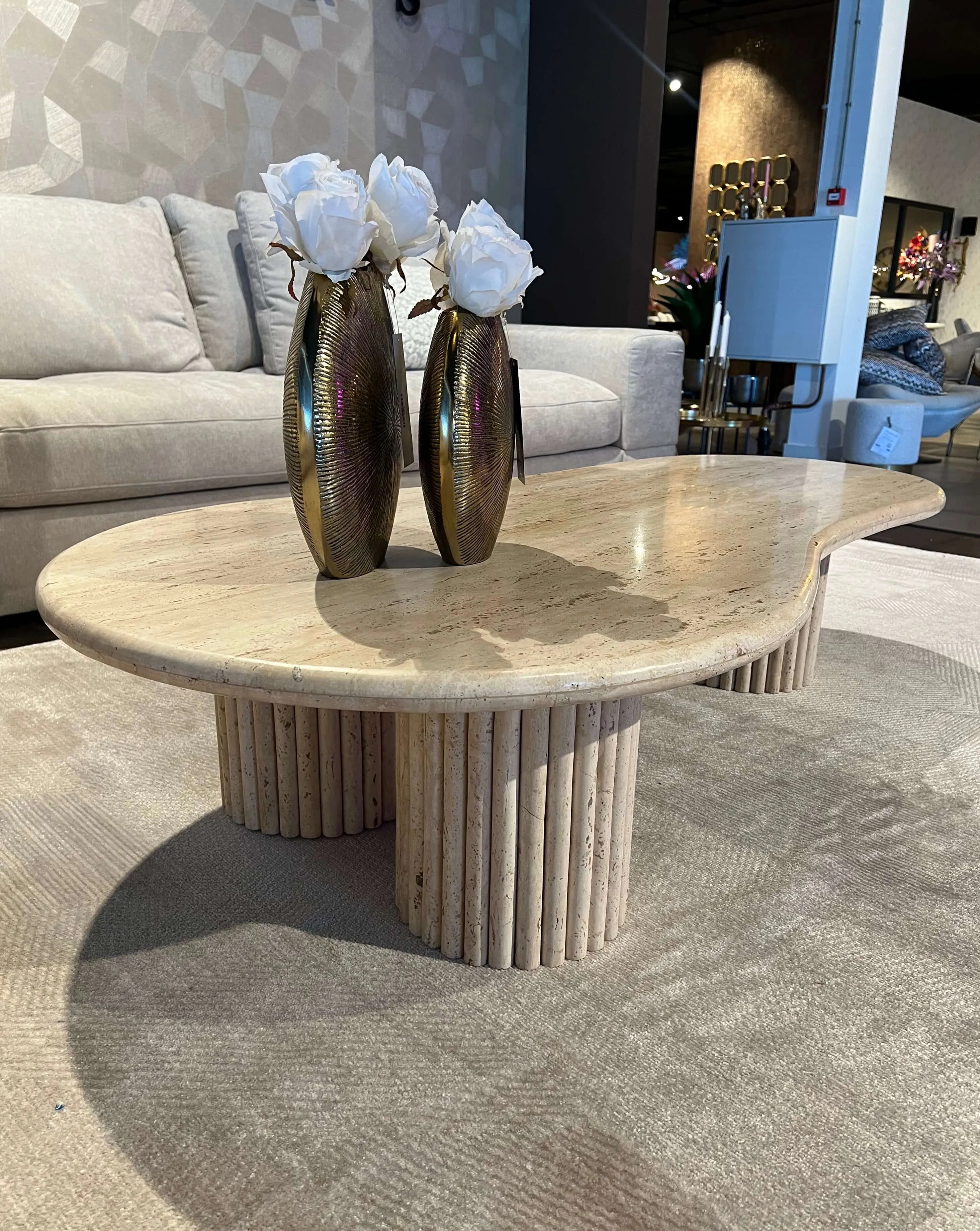 Organic Coffee Table - Travertine image