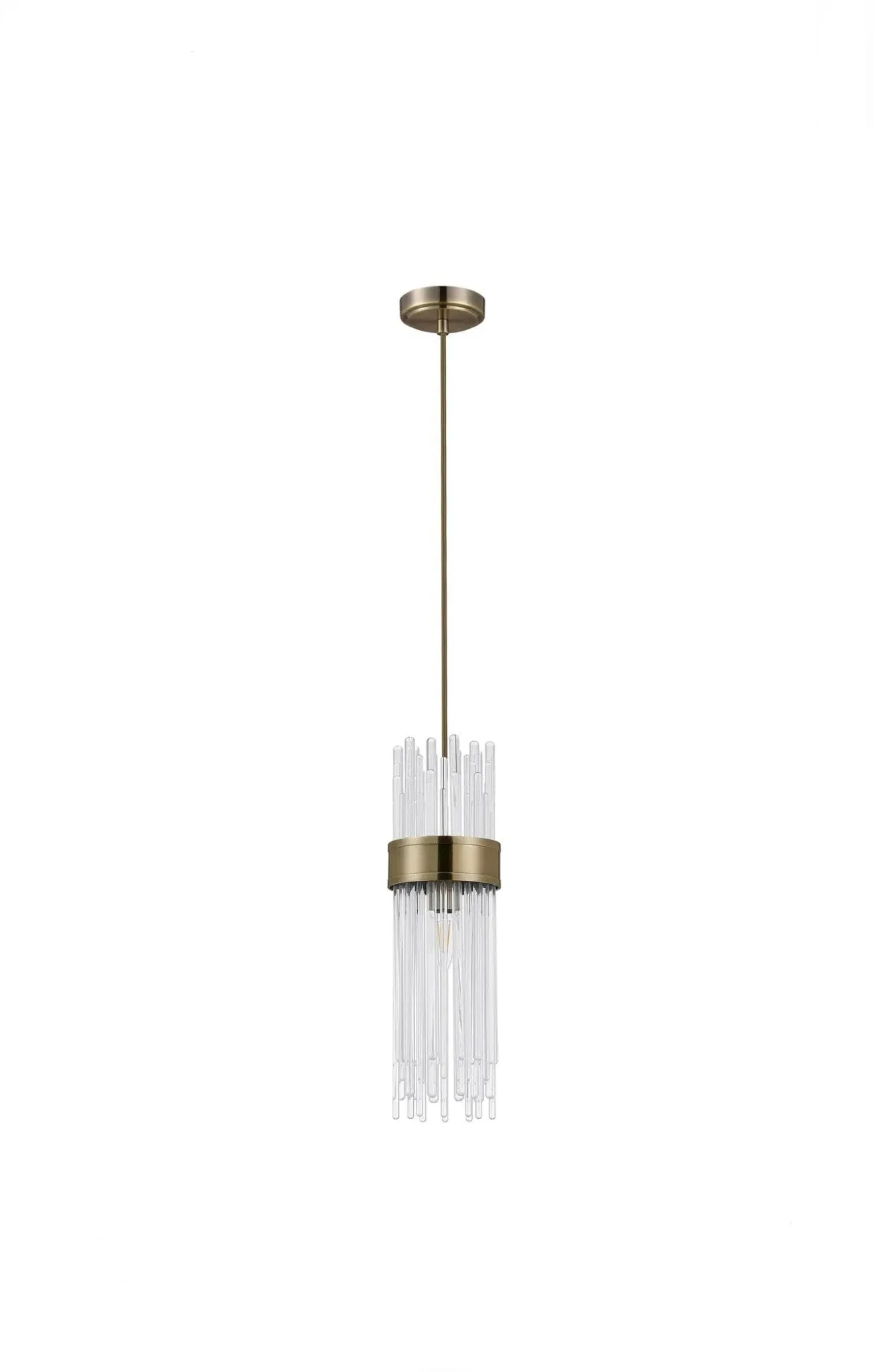 Orla Pendant Light - Antique Brass, Glass product