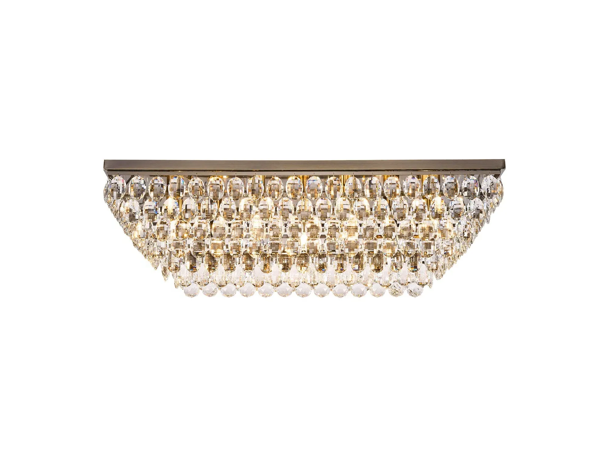 Orlune Rectangular Flush Chandelier - Crystal product