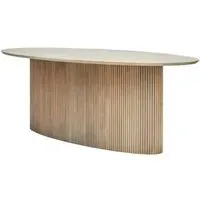 Oval Dining Table - Grey, Mango Wood