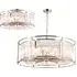 Pentagon Chandelier - Polished Nickel, Crystal