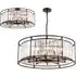 Pentagon Chandelier - Satin Black, Crystal
