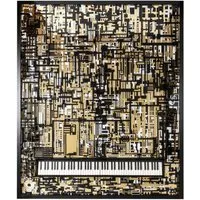 Piano Wall Art with Built-In Keyboard