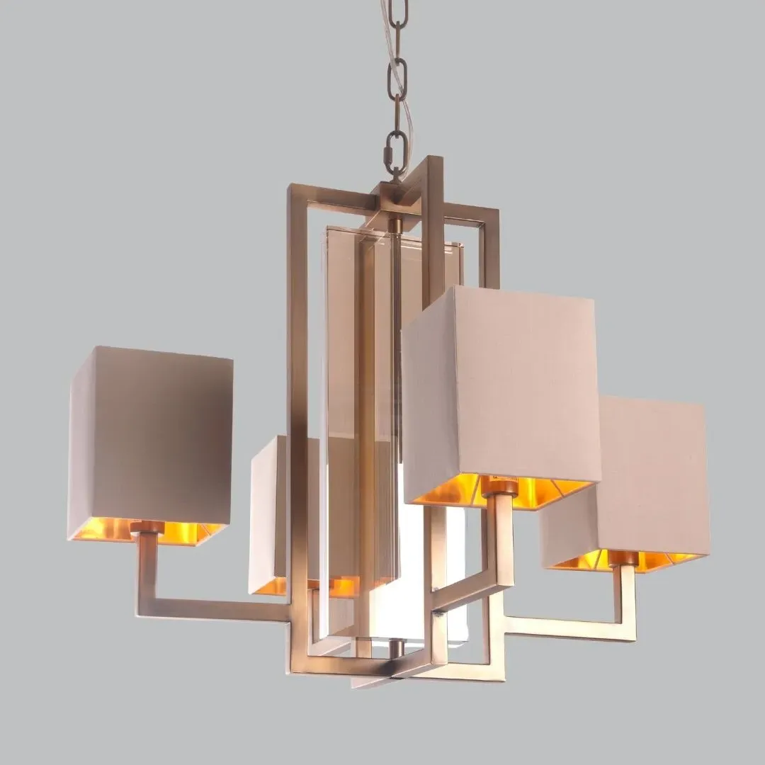 Radiant Chandelier - Antique Brass image