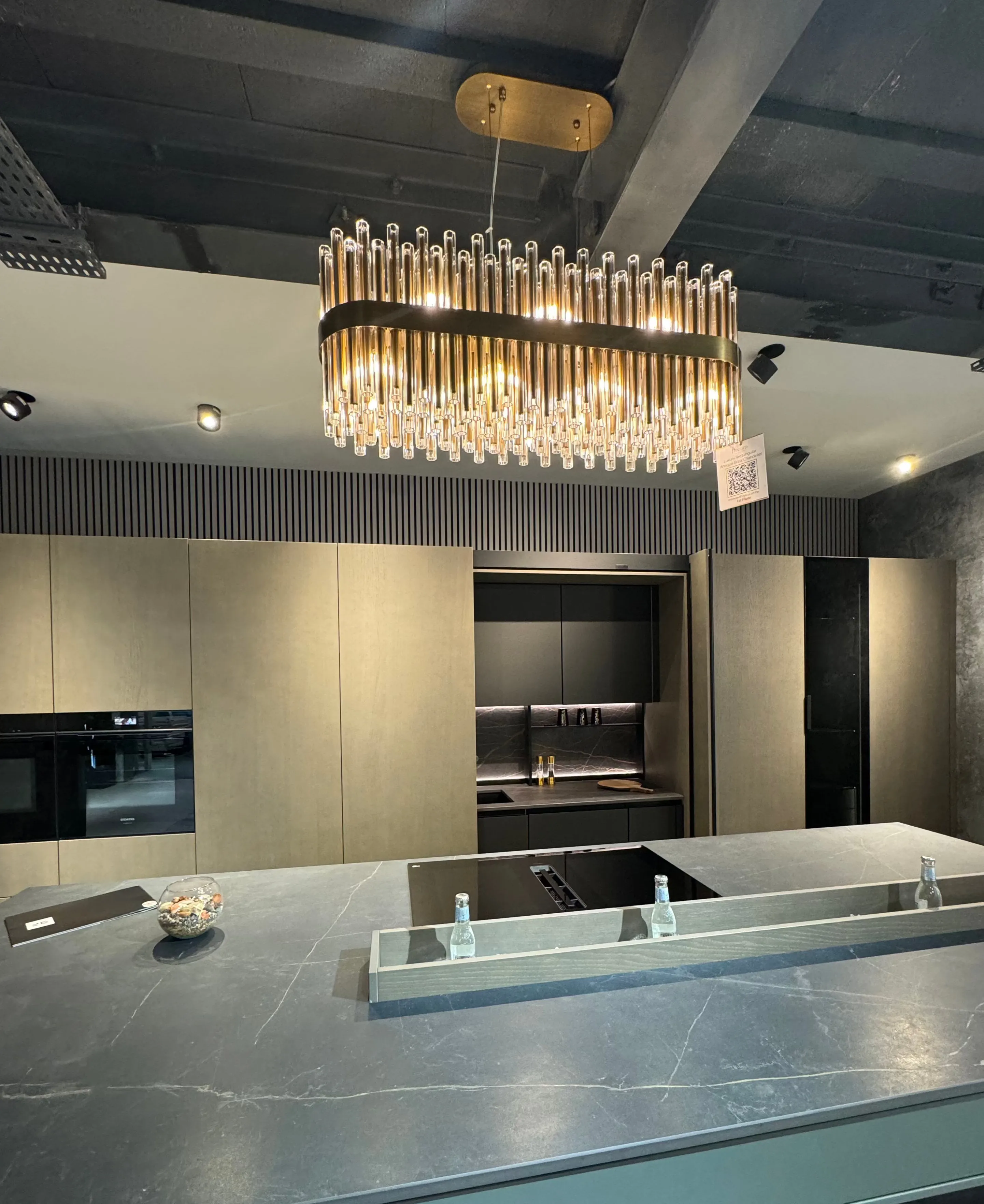 Rectangular Chandelier - Antique Brass image