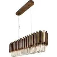 Rectangular Chandelier - Antique Gold