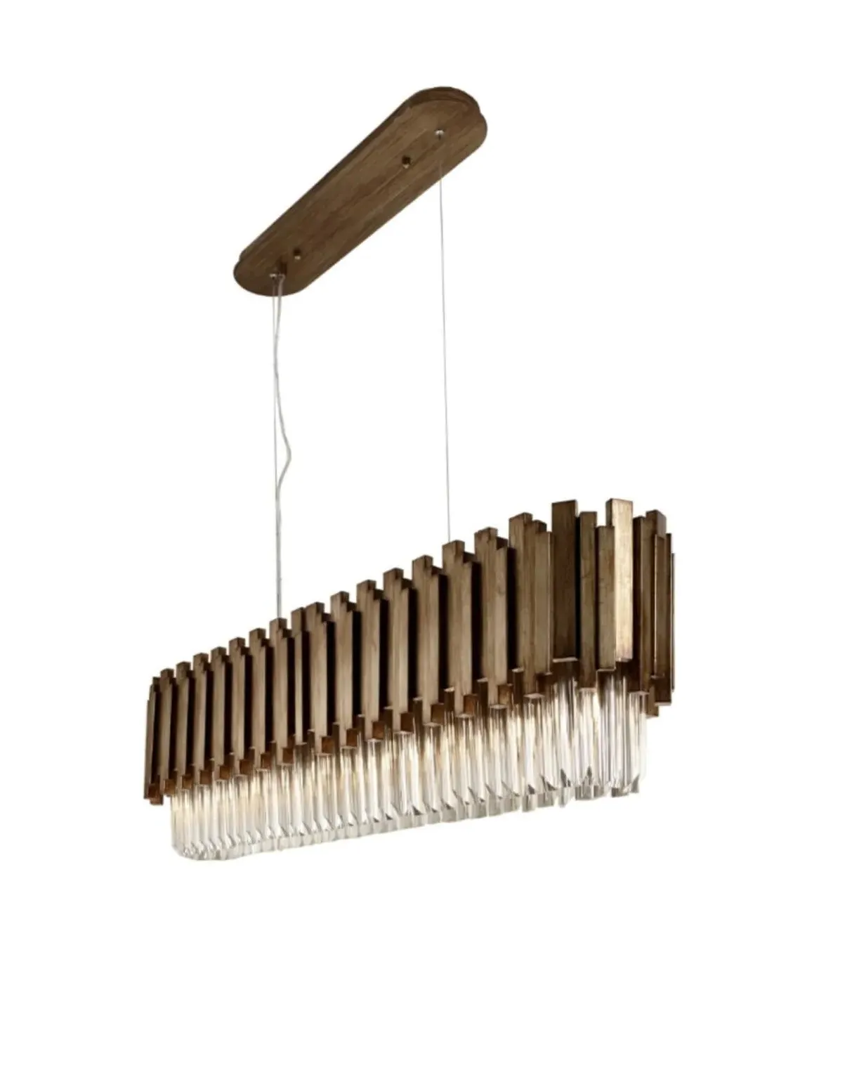 Rectangular Chandelier - Antique Gold image