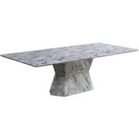 Rectangular Dining Table - Grey, Marble
