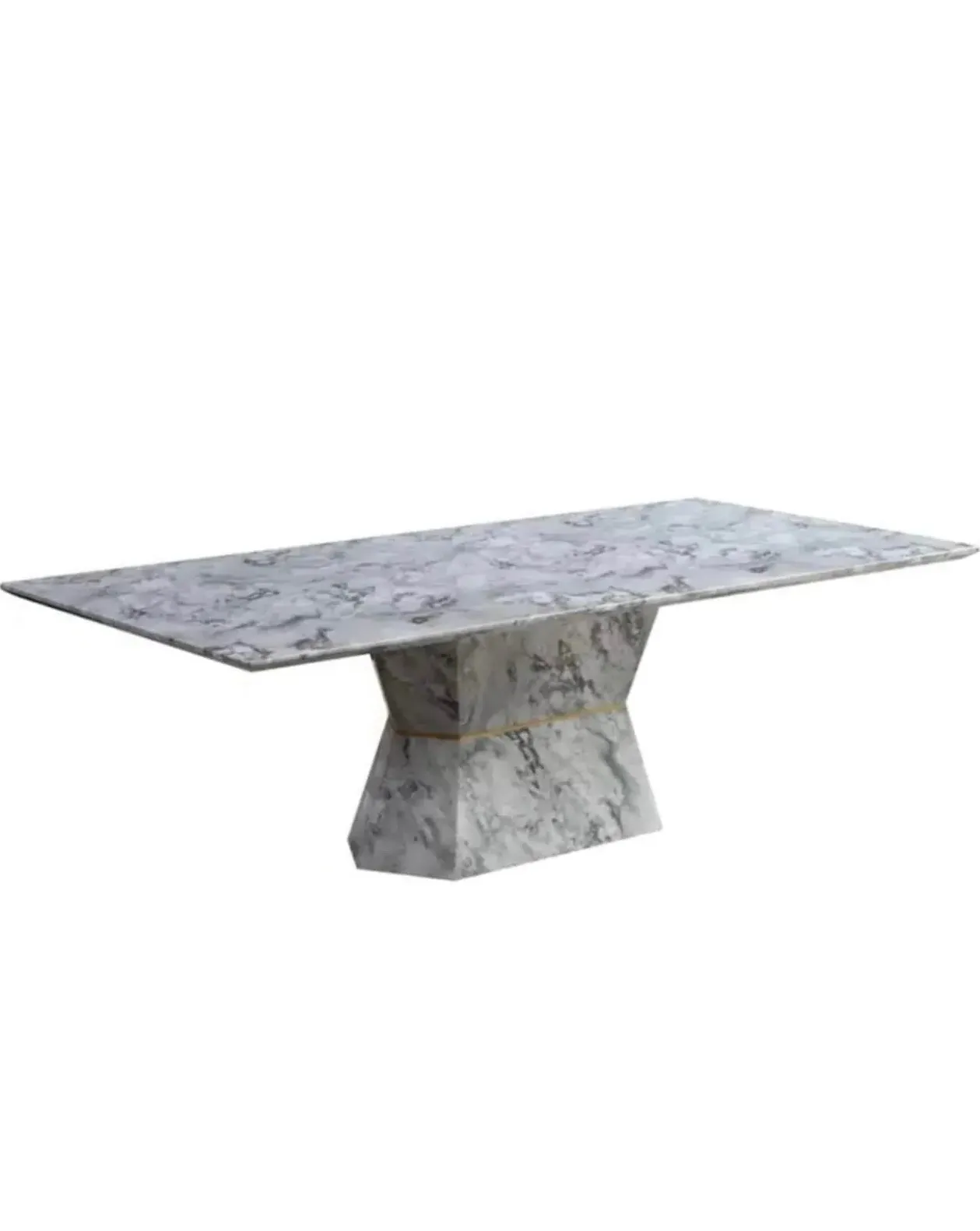 Rectangular Dining Table - Grey, Marble image
