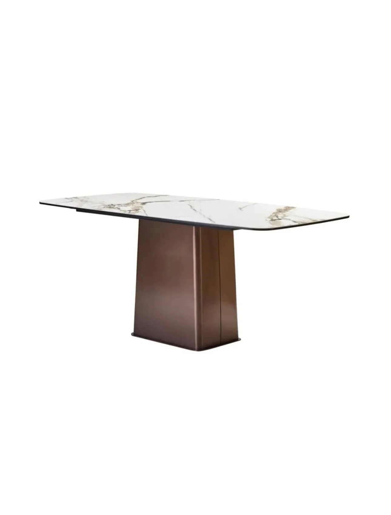 Rectangular Dining Table - White Marble Effect Ceramic product
