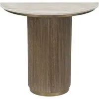 Ribbed Console Table - Marble