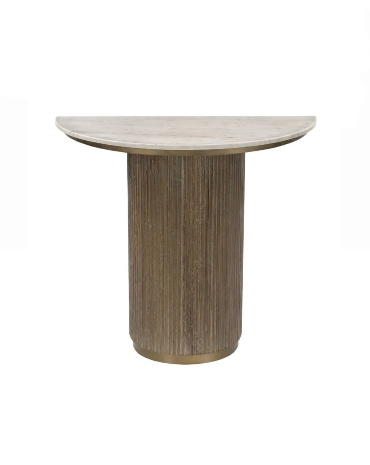 Ribbed Console Table - Marble image