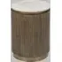 Ribbed Side Table - Marble