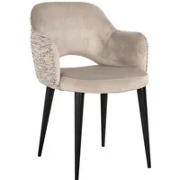 Ritz Arm Dining Chair - Mink, Fabric alternate view
