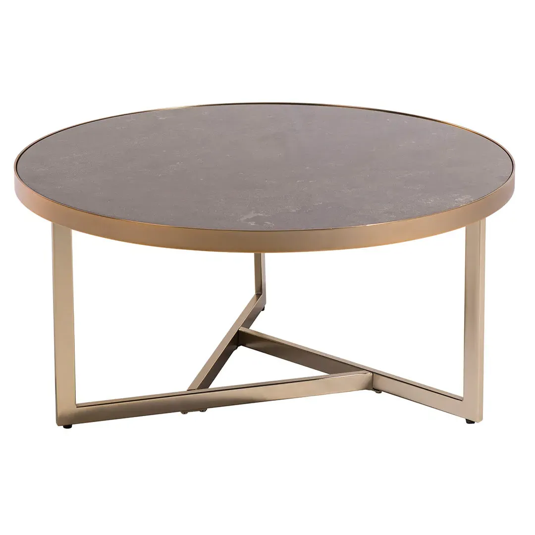 Rivera Square Coffee Table - Champagne, Marble product