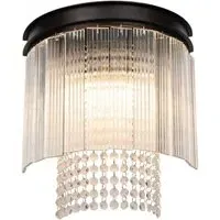Riviera Wall Light - Brown Oxide, Crystal