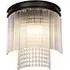 Riviera Wall Light - Brown Oxide, Crystal
