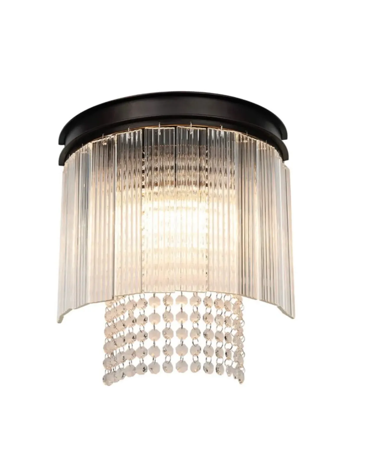 Riviera Wall Light - Brown Oxide, Crystal image