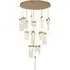Rosetta Cluster Pendant Light - Brushed Gold, Glass