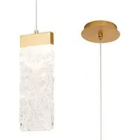 Rosetta Pendant Light - Brushed Gold, Glass