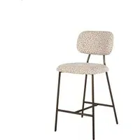 Sandstone Barstool Set of 2 - Beige, Fabric alternate view