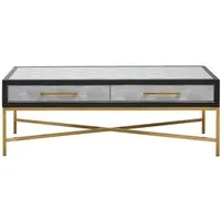 Shagreen Coffee Table with Drawer - Grey alternate view