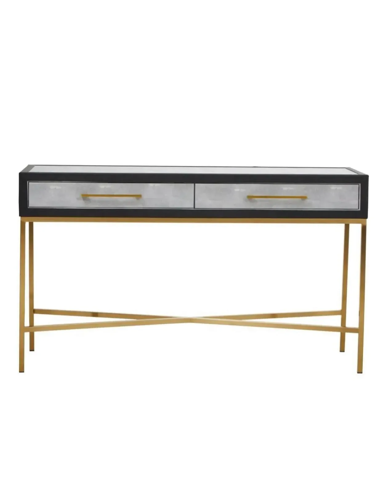 Shagreen Console Table with Drawer - Grey product