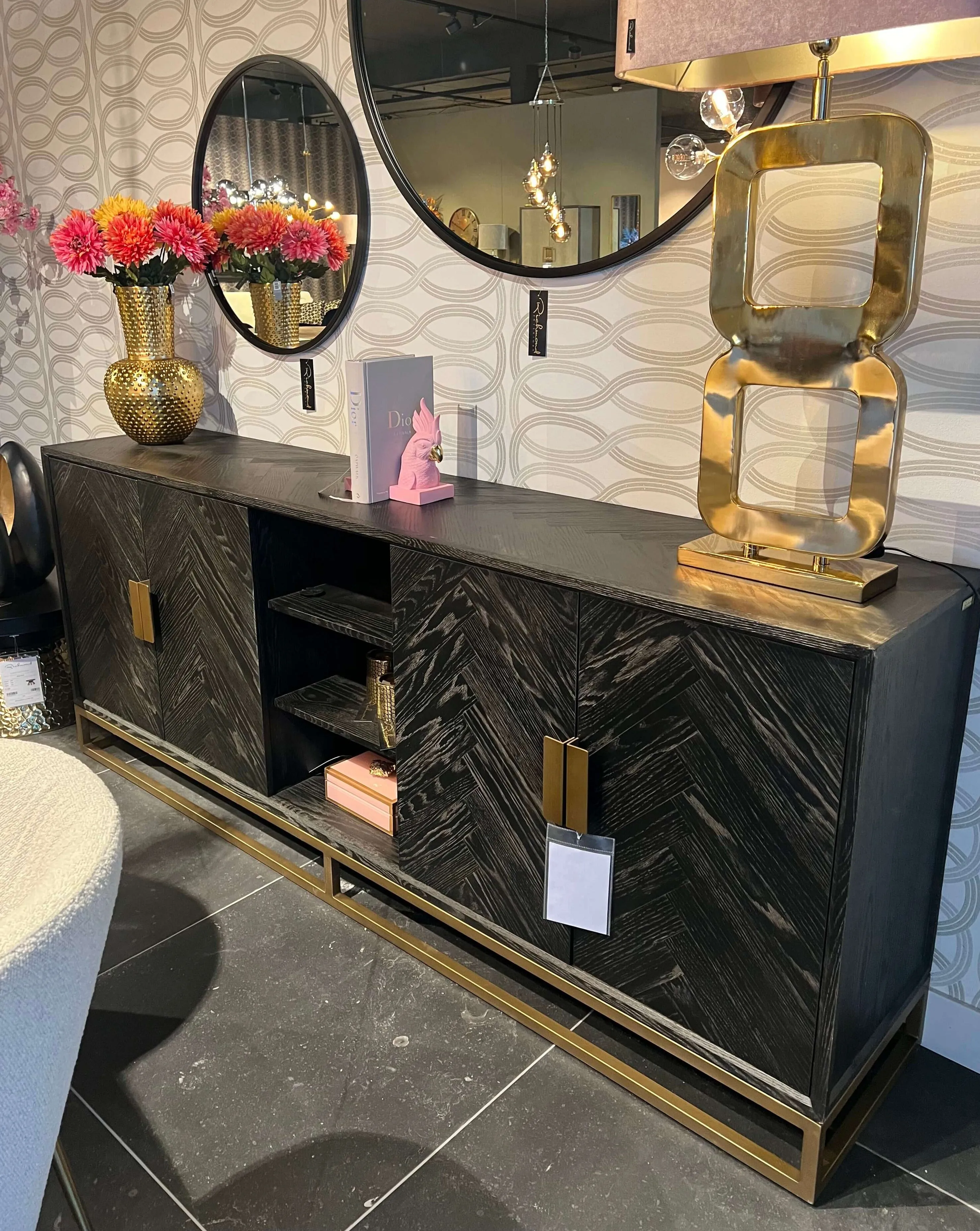 Sideboard - Black, Oak image