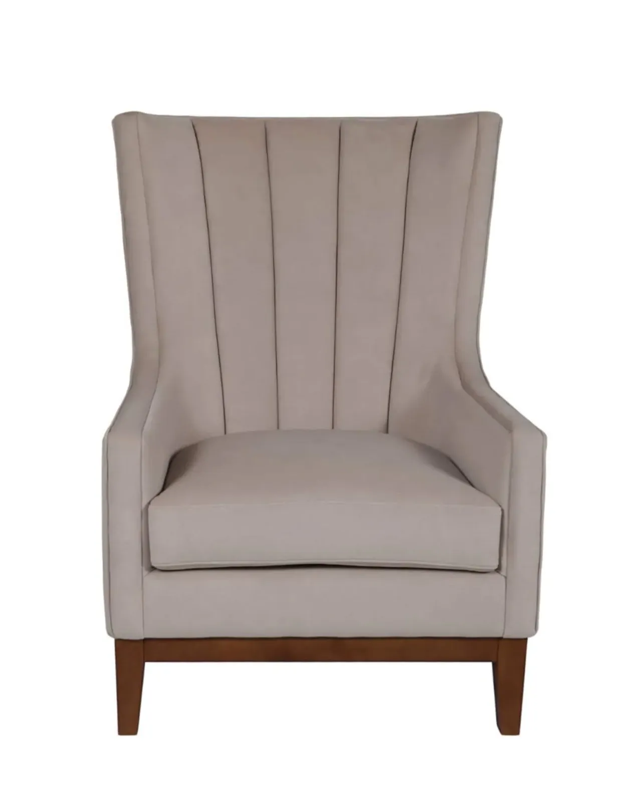Soft-touch Fabric Occasional Chair - Taupe image