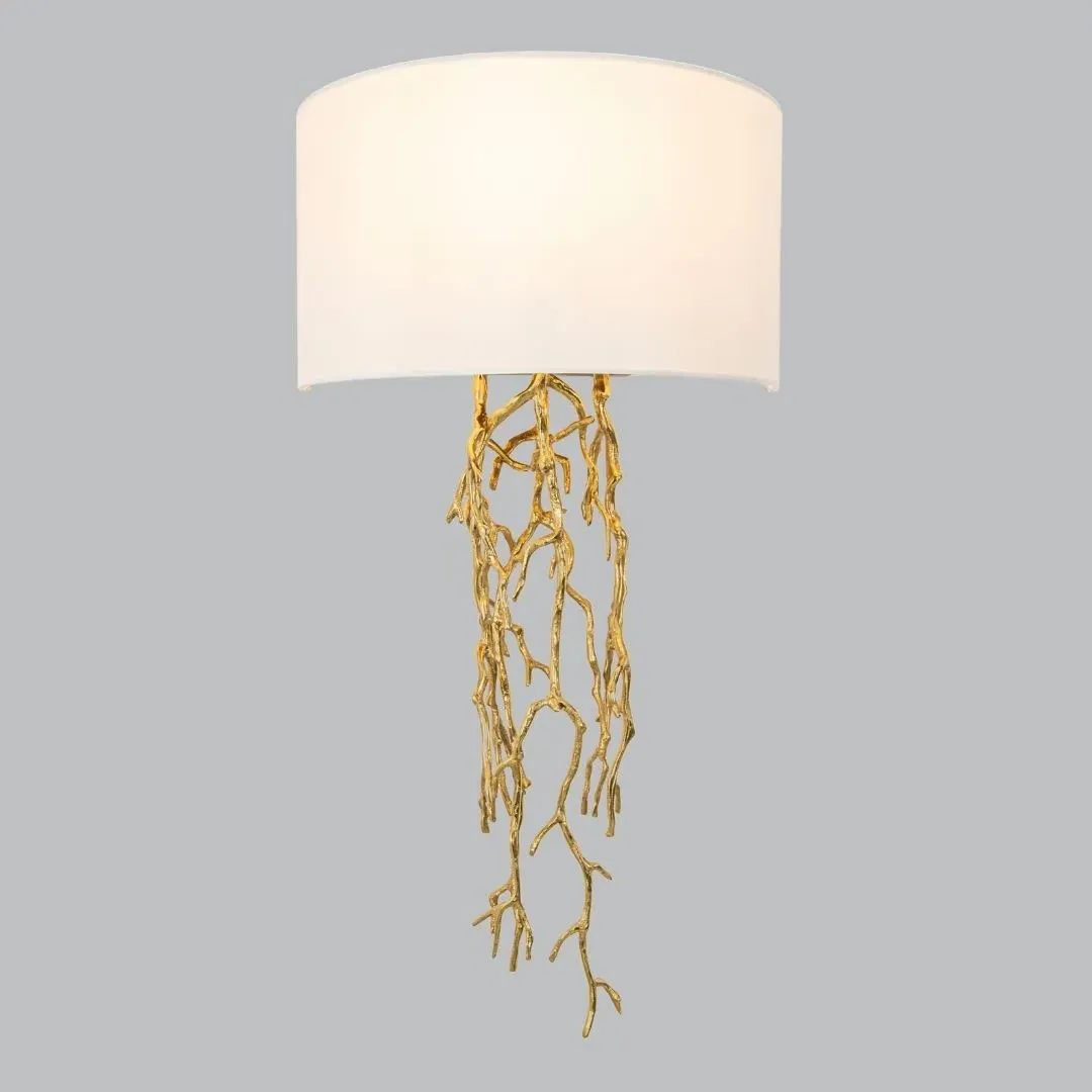 Solid Wall Light - Antique Brass image