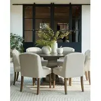 Sophia Round Dining Table - Grey, Acacia