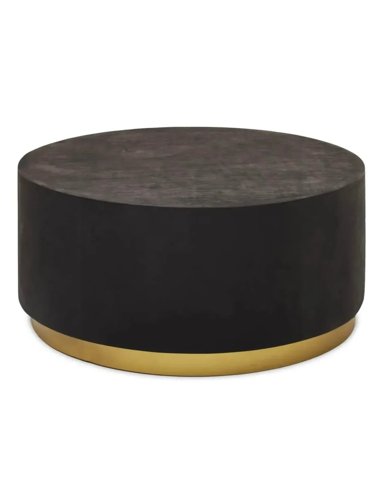 Square Coffee Table - Black, Concrete image
