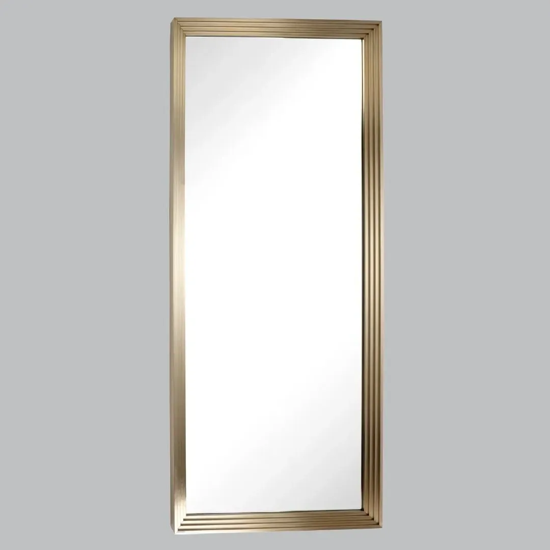 Stepped Mirror - Brushed Brass image