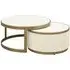 Suede Ribbed Coffee Table - Ceramic