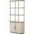 Suede Ribbed Display Cabinet - Ceramic