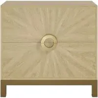 Sunburst Chest of Drawers - Oak