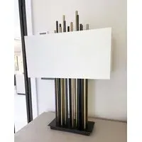 Table Lamp - Light & Dark Antique Brass