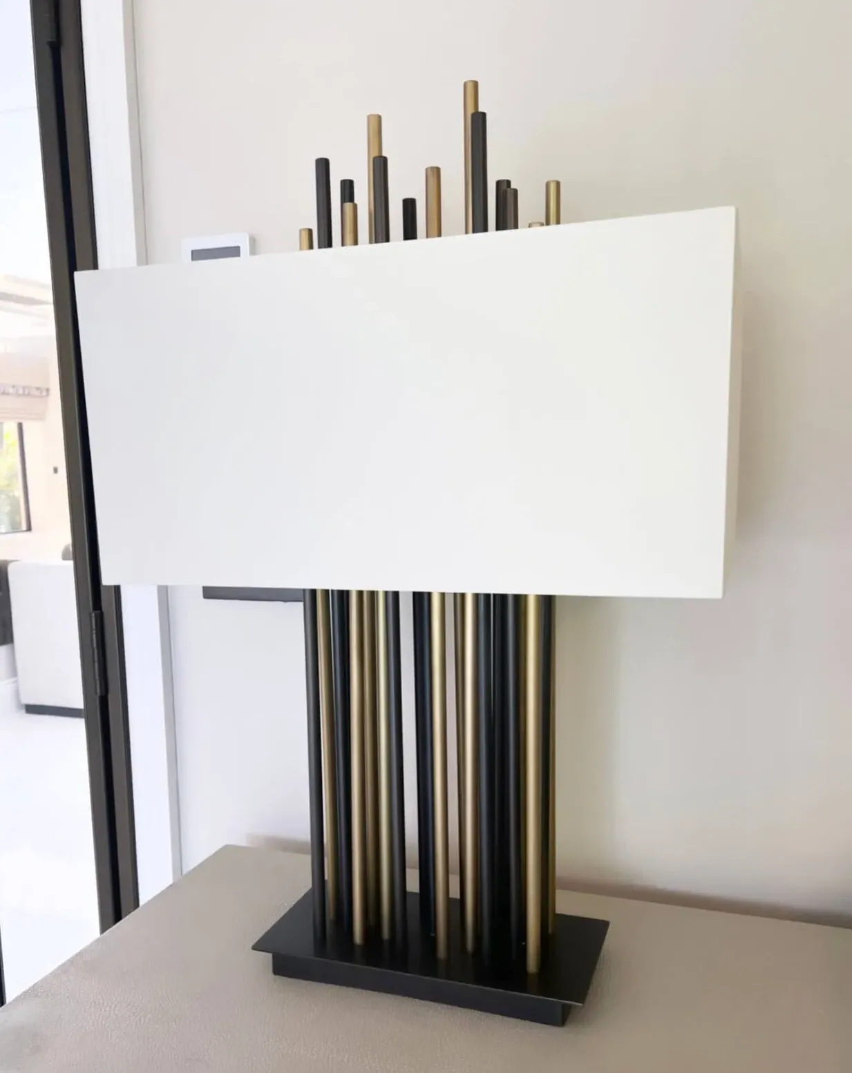 Table Lamp - Light & Dark Antique Brass image