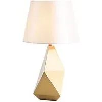 Table Lamp - Natural, Brass