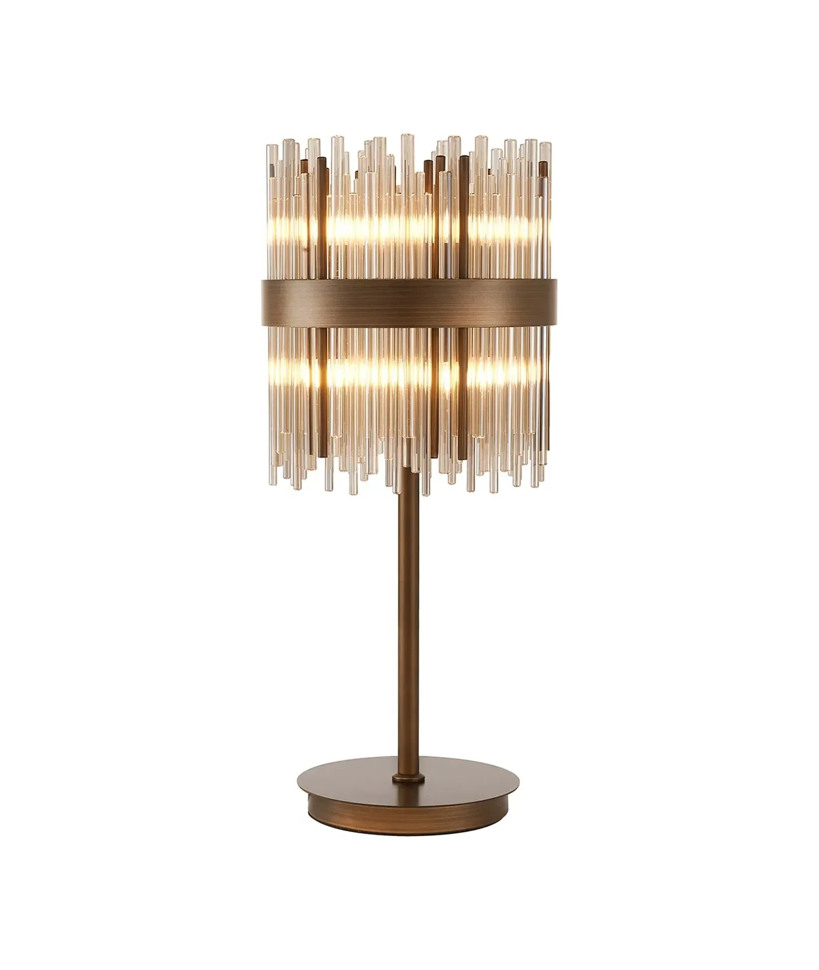 Talia 6-Light Table Lamp - Bronze, Glass product