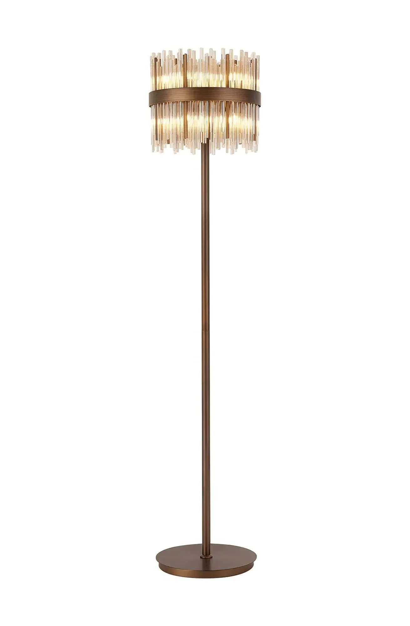 Talia Floor Lamp - Matt Bronze, Glass product