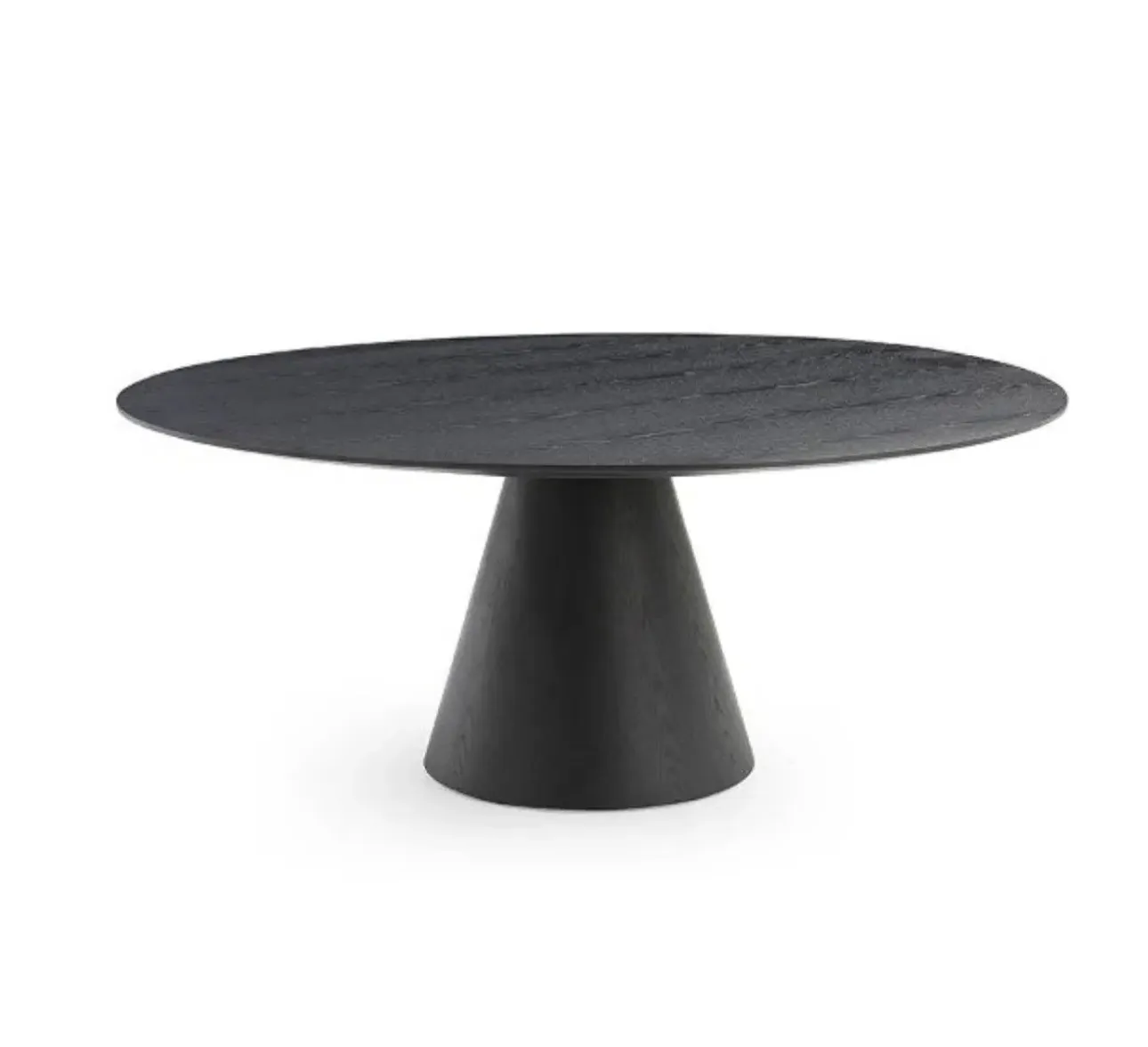 Tavamo 180 Round Dining Table - Black Oak product