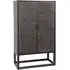 Textured Bar Cabinet with Drawers - Brown, Mango Wood