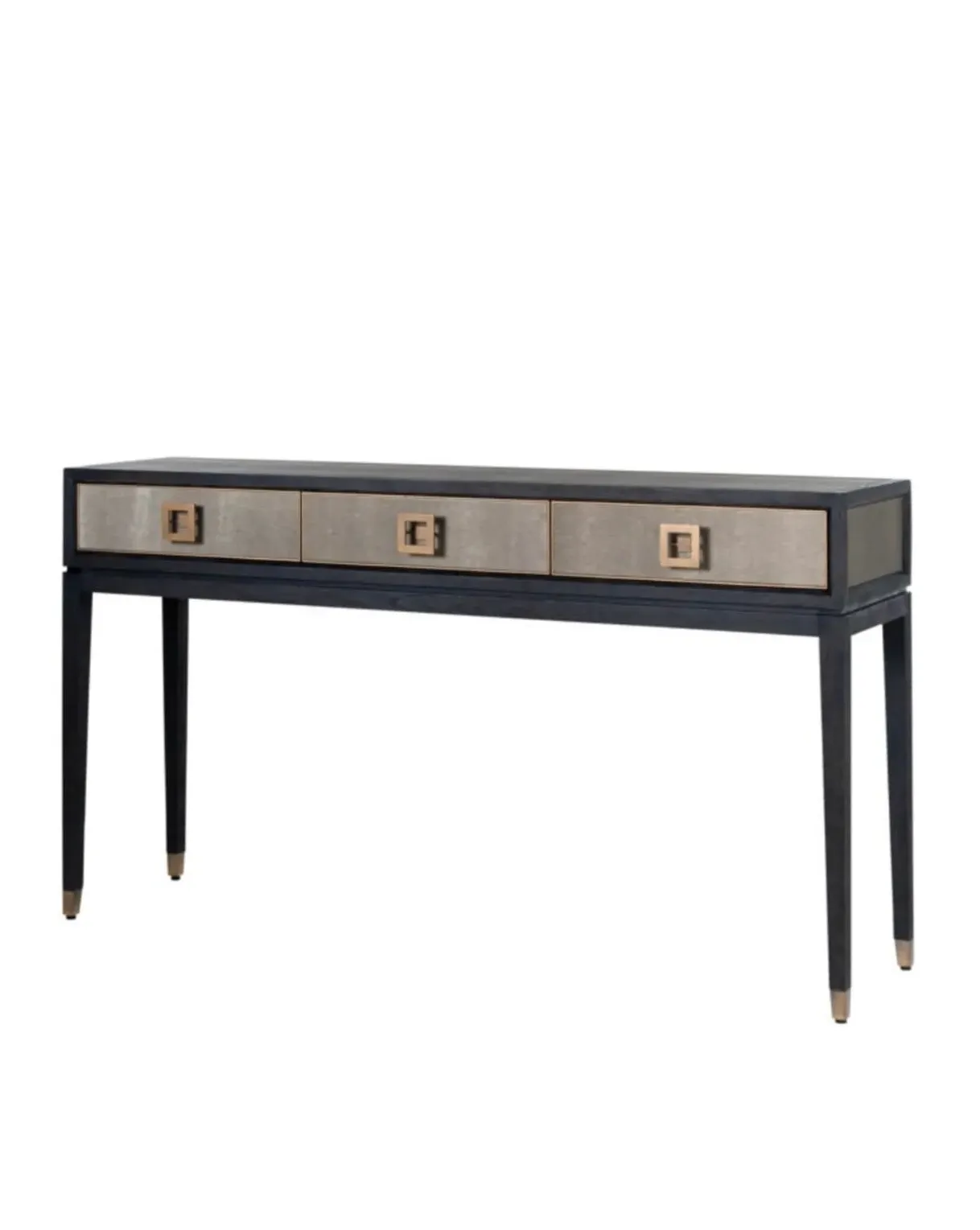 Textured Brass Trim Console Table image