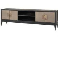 Textured Brass Trim Media Unit