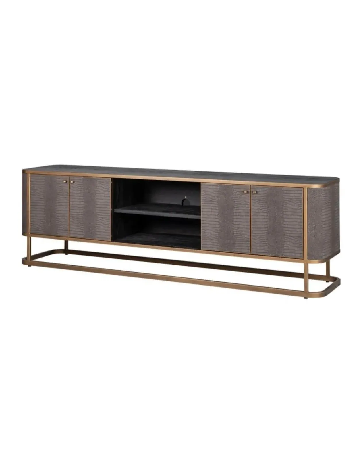Textured Media Unit - Brushed Gold image